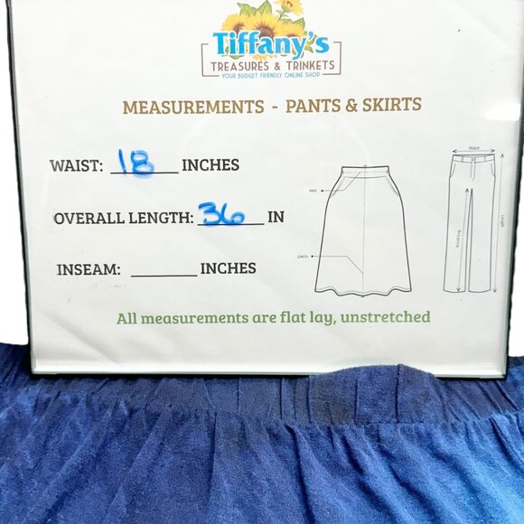 Lane Bryant Tie Dye Maxi Skirt Womens 18/20 Blue Red White Elastic Waist - Picture 7 of 7